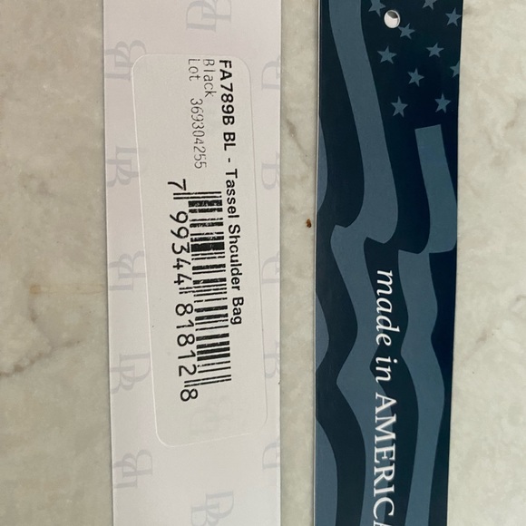 Dooney & Bourke Black Pebble Leather Tassel Shoulder Bag NWT - Picture 8 of 13